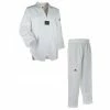 Adidas Taekwondo AdiChamp 3 Uniform, White V-Neck
