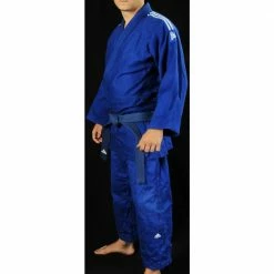 Adidas Judo Training Blue Gi W/ Stripes