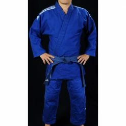 Adidas Judo Training Blue Gi W/ Stripes