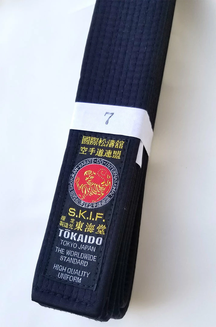 Tokaido SKIF Japanese Satin Black Belt - 1.5" 3 Tokaido SKIF Japanese Satin Black Belt - 1.5"
